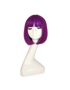 ⭐ Peluca Corta de fantasía Púrpura para Halloween