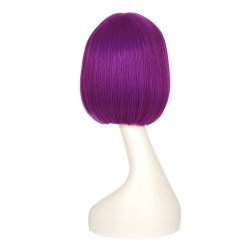 ⭐ Peluca Corta de fantasía Púrpura para Halloween