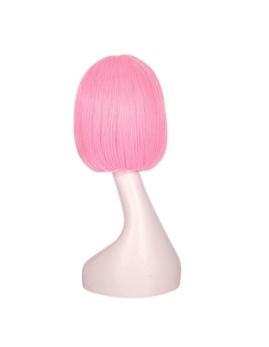 ⭐ Peluca Corta de fantasía Rosado Claro para Halloween