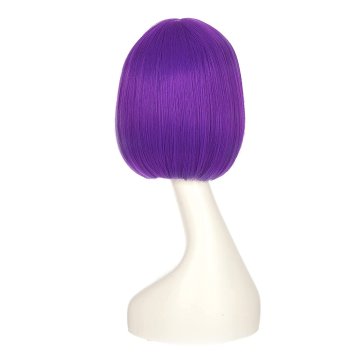 ⭐ Peluca Corta de fantasía Violeta para Halloween