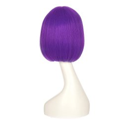 ⭐ Peluca Corta de fantasía Violeta para Halloween