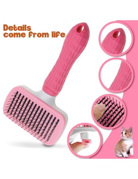 Cepillo Automatico pequeño para Mascotas, desprende automáticamente Cepillo Automatico pequeño para Mascotas, desprende automáticamente
