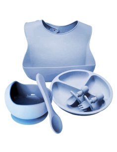 ✨  Set x6 de Alimentación para Bebés Bbabero Plato tazón cubiertos 2