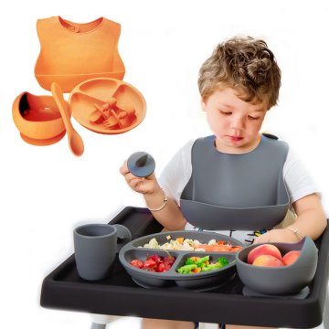✨  Set x6 de Alimentación para Bebés Bbabero Plato tazón cubiertos