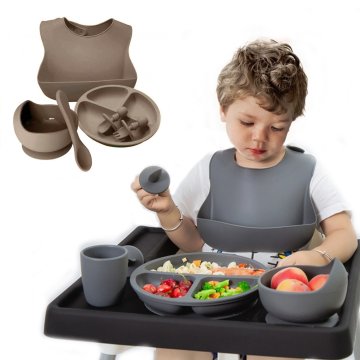 ✨  Set x6 de Alimentación para Bebés Bbabero Plato tazón cubiertos