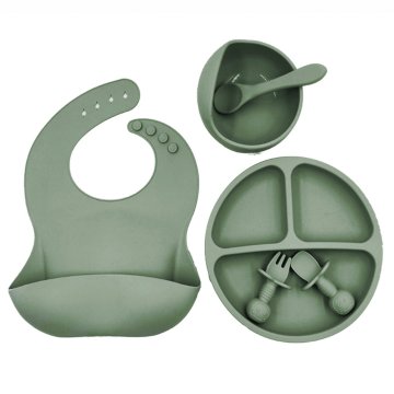 ✨  Set x6 de Alimentación para Bebés Bbabero Plato tazón cubiertos