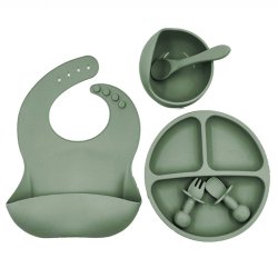 ✨  Set x6 de Alimentación para Bebés Bbabero Plato tazón cubiertos