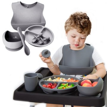 ✨  Set x6 de Alimentación para Bebés Bbabero Plato tazón cubiertos