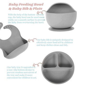 ✨  Set x6 de Alimentación para Bebés Bbabero Plato tazón cubiertos