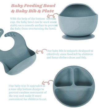 ✨  Set x6 de Alimentación para Bebés Bbabero Plato tazón cubiertos