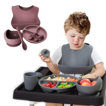✨  Set x6 de Alimentación para Bebés Bbabero Plato tazón cubiertos