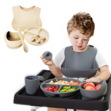 ✨  Set x6 de Alimentación para Bebés Bbabero Plato tazón cubiertos