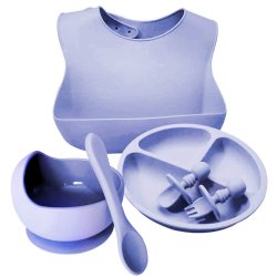 ✨  Set x6 de Alimentación para Bebés Bbabero Plato tazón cubiertos