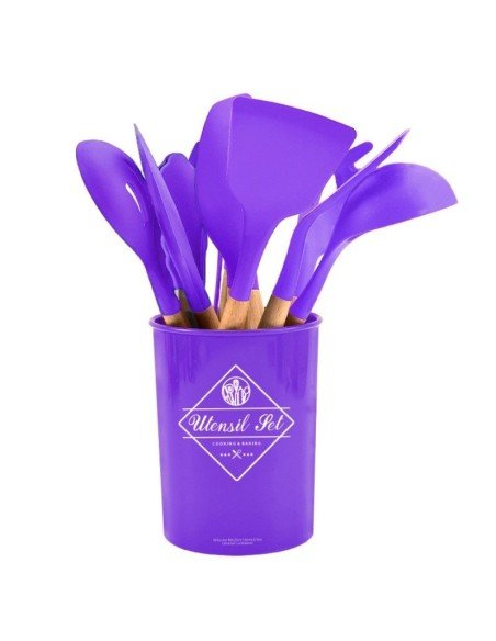 ⭐ Setx12 Utensilios SIlicona Antiadherentes Cocina