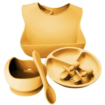 ✨  Set x6 de Alimentación para Bebés Bbabero Plato tazón cubiertos