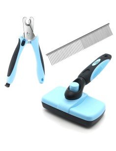Cepillo Automático + Corta Uñas + Peine Kit Limpieza Mascota 2