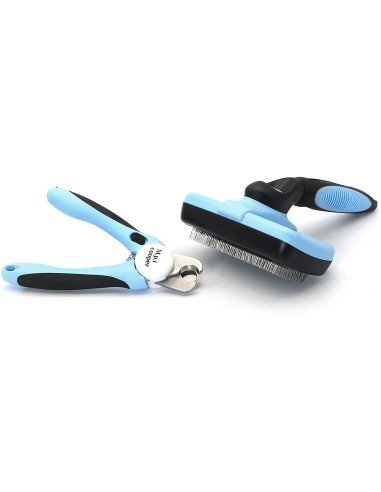 Cepillo Automático + Corta Uñas + Peine Kit Limpieza Mascota