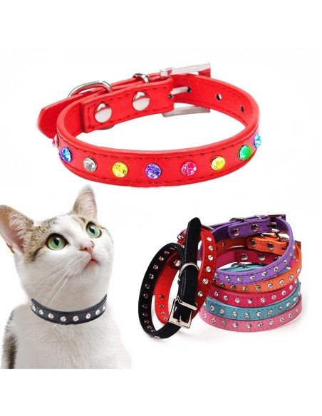 Collar Cascabel para mascotas pequeñas, gatos y perros elegantes
