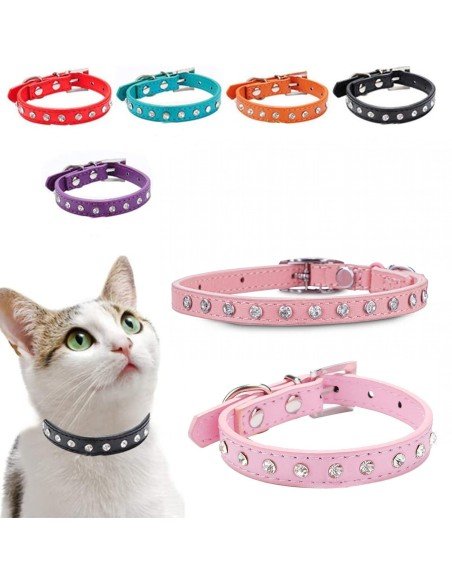 Collar Cascabel para mascotas pequeñas, gatos y perros elegantes Collar Cascabel para mascotas pequeñas, gatos y perros elegantes