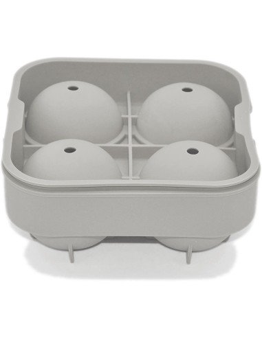 ⭐  Molde de silicona para hacer 4 esferas de hielo para enfriar el whisky