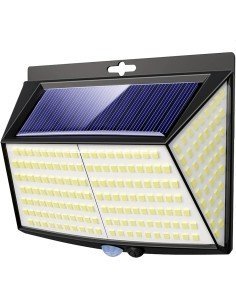 ⭐ Lámpara Solar Portable Jardines carga solar y con Usb aux + 9 Led