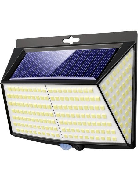⭐ Lámpara Solar Portable Jardines carga solar y con Usb aux + 9 Led