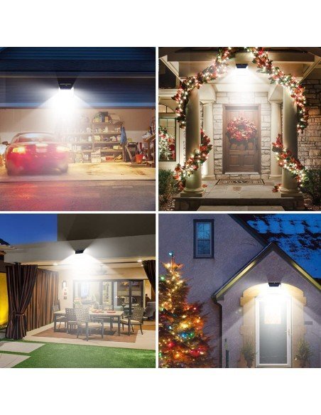 ⭐ Lámpara Solar Portable Jardines carga solar y con Usb aux + 9 Led