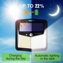 ⭐ Lámpara Solar Portable Jardines carga solar y con Usb aux + 9 Led