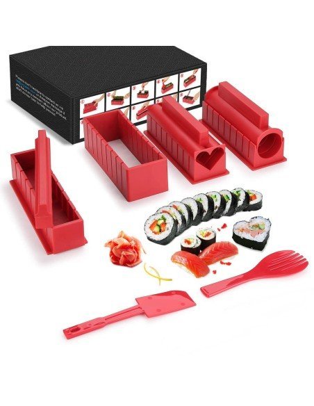 ⭐  Setx10 Piezas fabricación Sushi Kit Sushi Maker ⭐  Setx10 Piezas fabricación Sushi Kit Sushi Maker