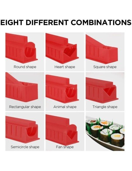 ⭐  Setx10 Piezas fabricación Sushi Kit Sushi Maker ⭐  Setx10 Piezas fabricación Sushi Kit Sushi Maker