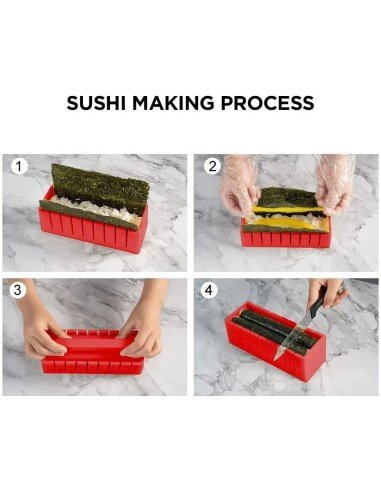 ⭐  Setx10 Piezas fabricación Sushi Kit Sushi Maker