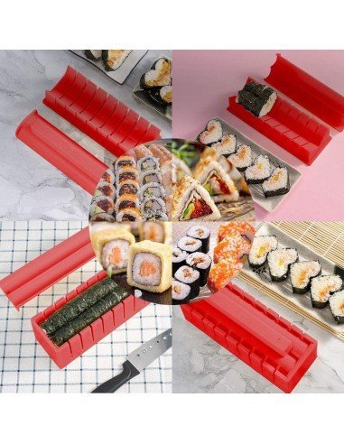 ⭐  Setx10 Piezas fabricación Sushi Kit Sushi Maker