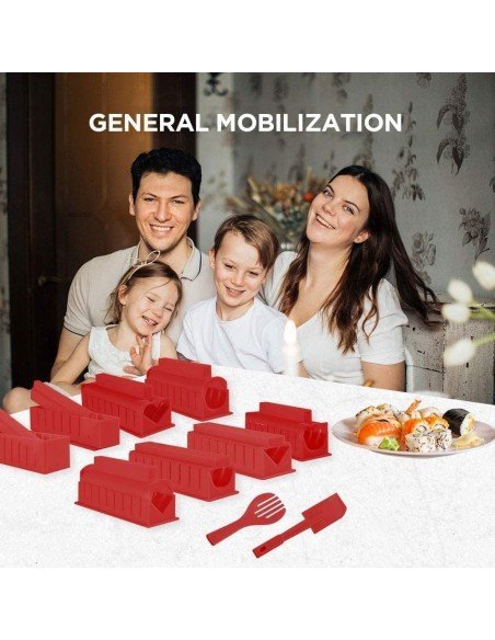 ⭐  Setx10 Piezas fabricación Sushi Kit Sushi Maker ⭐  Setx10 Piezas fabricación Sushi Kit Sushi Maker