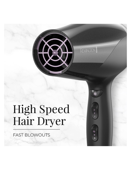 ⭐ Secador Remington D3190 Morado Cabello Ionic Damage Hair Dryer