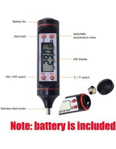 ⭐ Termómetro Digital Tp300 Multiuso Ideal Para Cocina Y Bbq !! 2