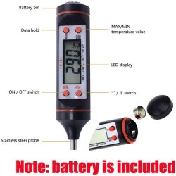 ⭐ Termómetro Digital Tp300 Multiuso Ideal Para Cocina Y Bbq !!