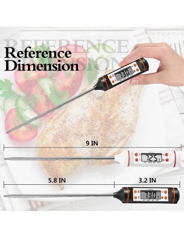 ⭐ Termómetro Digital Tp300 Multiuso Ideal Para Cocina Y Bbq !!