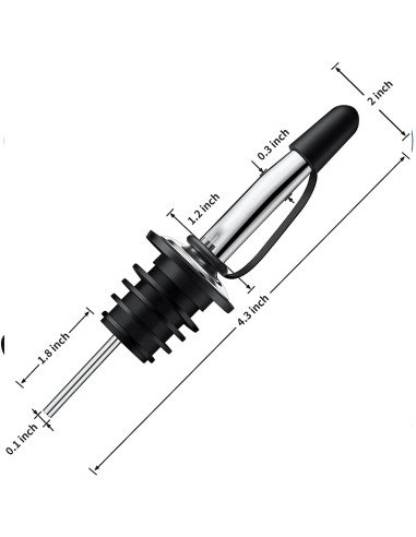 ⭐ Setx3 Tapa Dispensador dosificador Botella Coctel Bartender