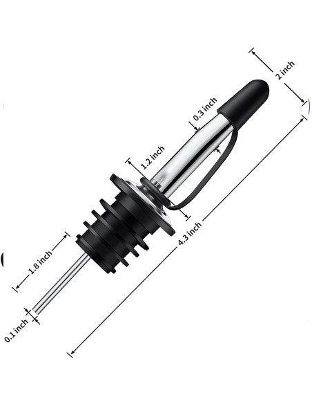 ⭐ Setx3 Tapa Dispensador dosificador Botella Coctel Bartender