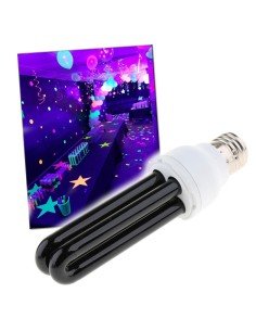 ⭐ Bombillos de Luz Ultra Violeta UV Luz Negra 20w Para Fiestas