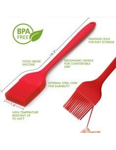 ⭐ Brocha De Silicona Antiadherente BBQ Repostería Resistente 2