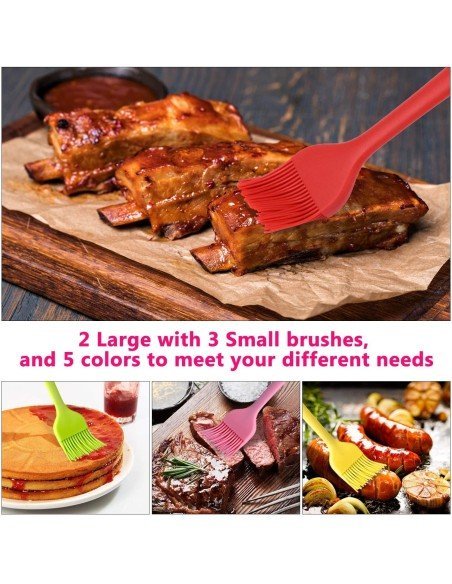 ⭐ Brocha De Silicona Antiadherente BBQ Repostería Resistente