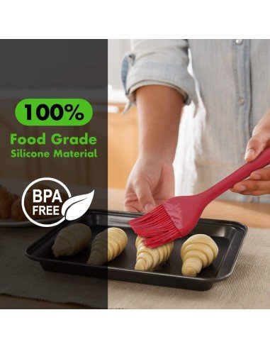 ⭐ Brocha De Silicona Antiadherente BBQ Repostería Resistente