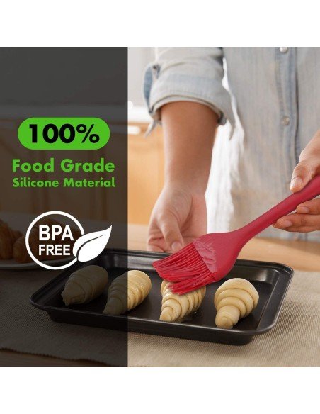 ⭐ Brocha De Silicona Antiadherente BBQ Repostería Resistente