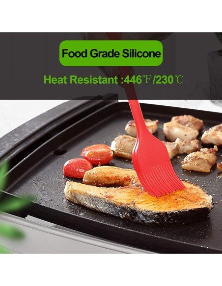 ⭐ Brocha De Silicona Antiadherente BBQ Repostería Resistente