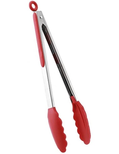 ⭐ Pinza en Acero y Silicona para Cocina BBQ tenaza barbacoa