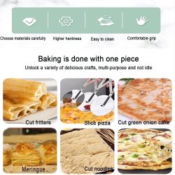 ⭐ Cortador De Pizza Hojaldras Pasta 5 Ruedas Acero Inoxidable