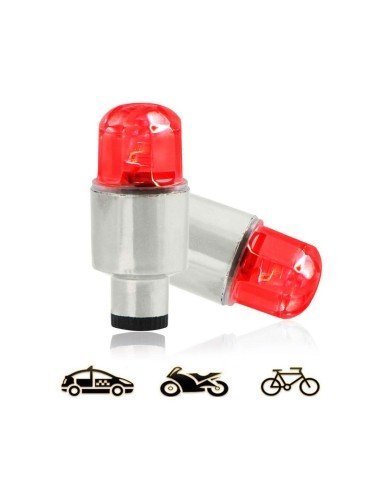 ⭐  Led Tapa Válvulas de llantas Flash