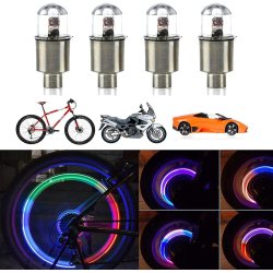 ⭐  Led Tapa Válvulas de llantas Flash