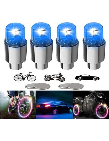 ⭐  Led Tapa Válvulas de llantas Flash